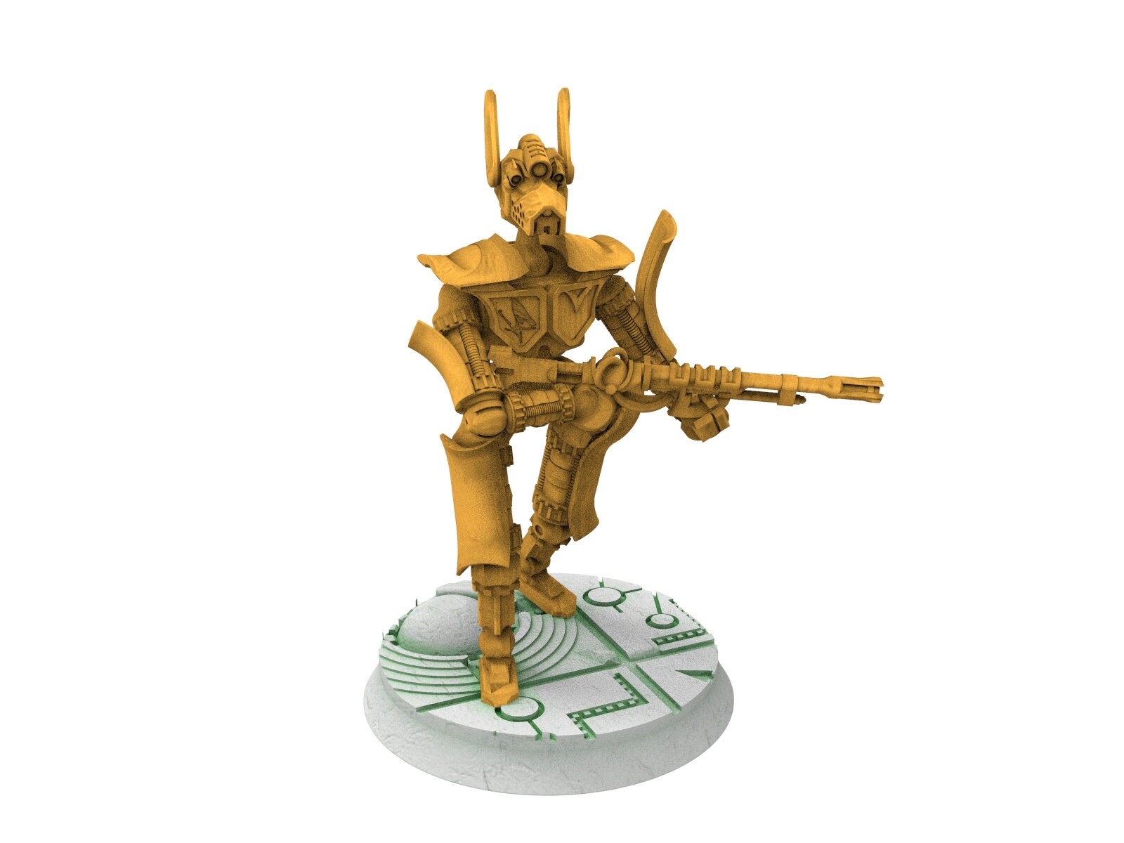 Cinan - Tybi - Line, Battle Drone, space robot Anubis guardians of the Necropolis, modular posable miniatures