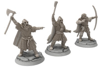 Charger l&#39;image dans la galerie, Wildmen - Wildmen heavy infantry Captains, Dun warriors warband, Middle rings miniatures for wargame D&amp;D, Lotr... Medbury miniatures
