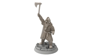 Wildmen - Wildmen heavy infantry Captains, Dun warriors warband, Middle rings miniatures for wargame D&D, Lotr... Medbury miniatures