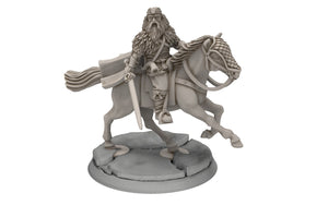 Wildmen - Wildmen King hero wanderer, Dun warriors warband, Middle rings miniatures for wargame D&D, Lotr... Medbury miniatures