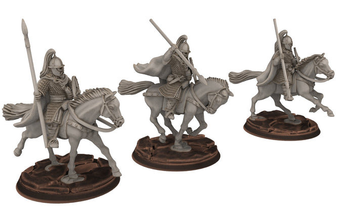 Rohan - King guards Huscarls Cavalry, Knight of Rohan, the Horse-lords, rider of the mark, minis for wargame D&D, Lotr...