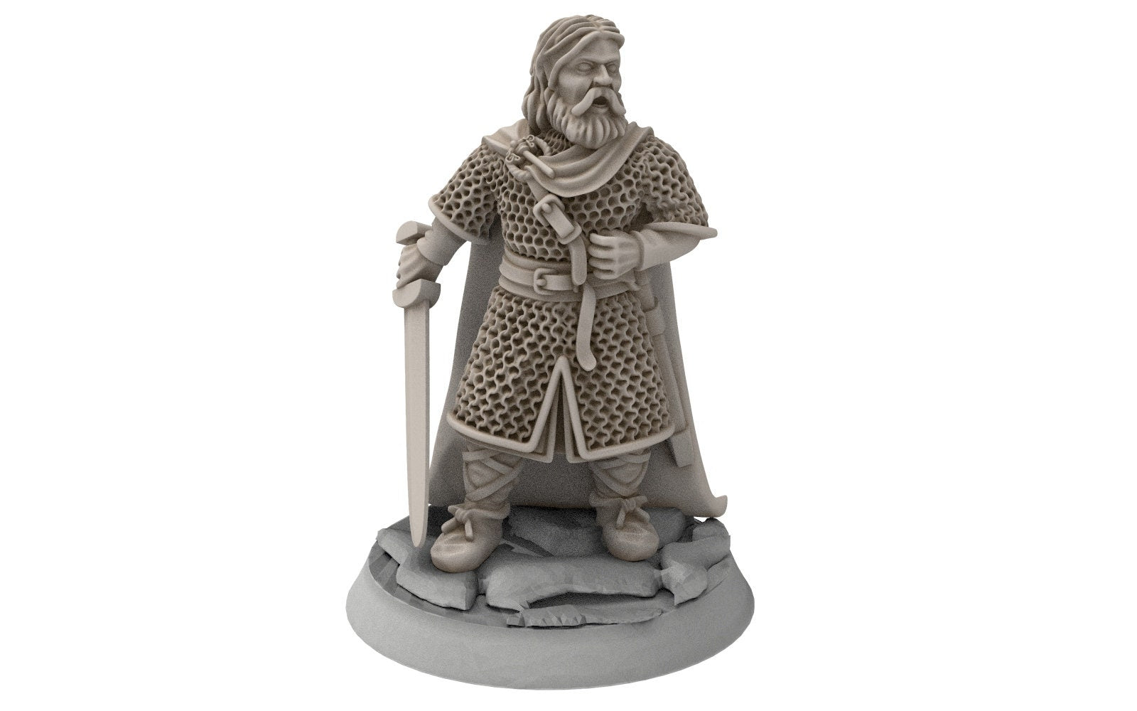 Rohan - King guards Huscarls Captain, Knight of Rohan, the Horse-lords, rider of the mark, minis for wargame D&D, Lotr...