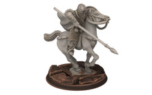 Load image into Gallery viewer, Rohan - Riders militia levee Cavalry, Knight of Rohan, the Horse-lords, rider of the mark, minis for wargame D&amp;D, Lotr...
