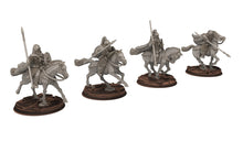 Load image into Gallery viewer, Rohan - Riders militia levee Cavalry, Knight of Rohan, the Horse-lords, rider of the mark, minis for wargame D&amp;D, Lotr...
