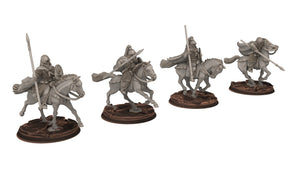 Rohan - Riders militia levee Cavalry, Knight of Rohan, the Horse-lords, rider of the mark, minis for wargame D&D, Lotr...