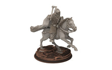 Load image into Gallery viewer, Rohan - Riders militia levee Cavalry, Knight of Rohan, the Horse-lords, rider of the mark, minis for wargame D&amp;D, Lotr...
