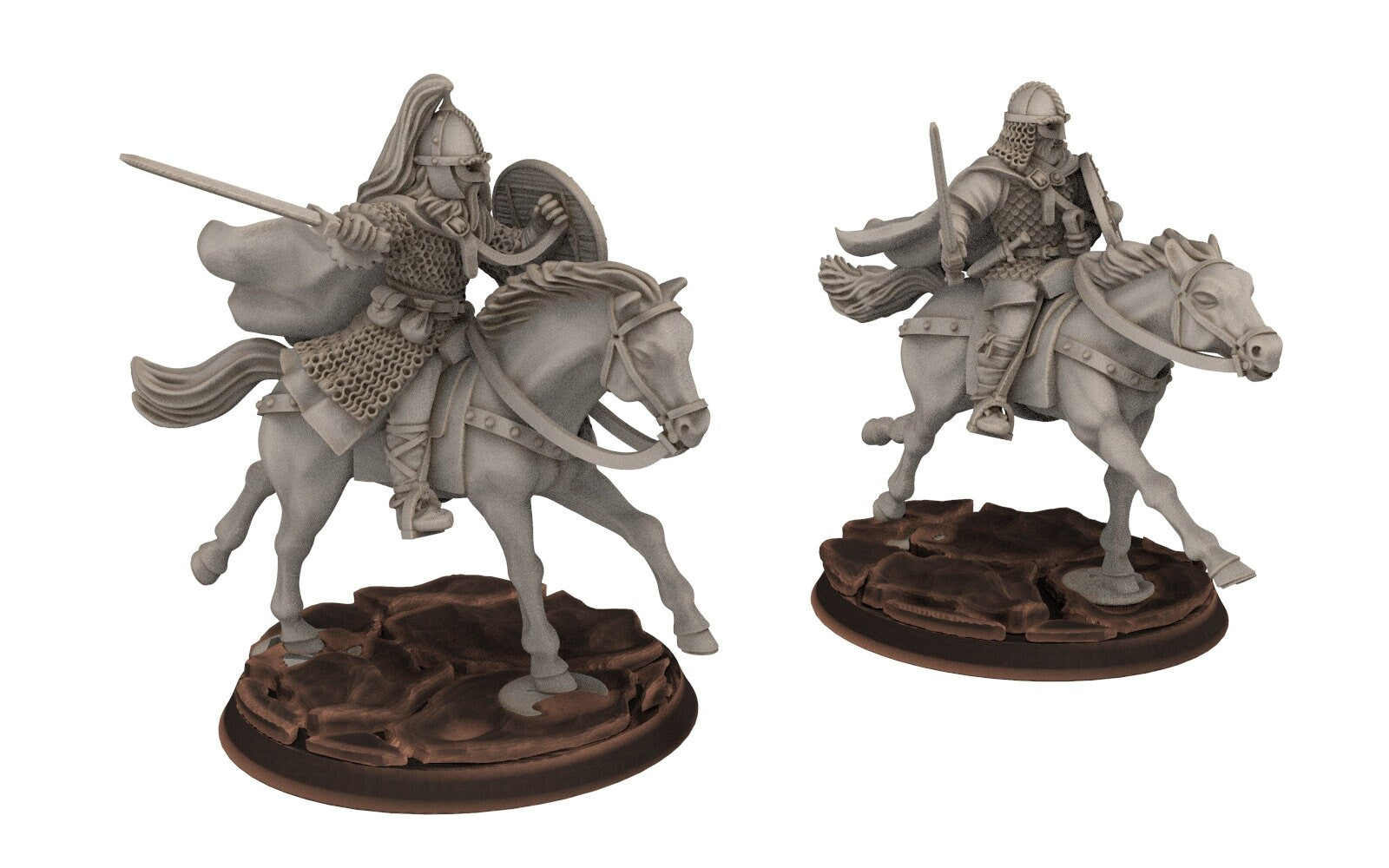 Rohan - Riders militia levee Cavalry, Knight of Rohan, the Horse-lords, rider of the mark, minis for wargame D&D, Lotr...