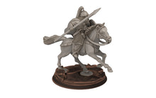 Load image into Gallery viewer, Rohan - Riders militia levee Cavalry, Knight of Rohan, the Horse-lords, rider of the mark, minis for wargame D&amp;D, Lotr...
