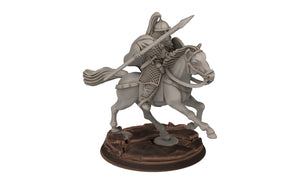 Rohan - Riders militia levee Cavalry, Knight of Rohan, the Horse-lords, rider of the mark, minis for wargame D&D, Lotr...