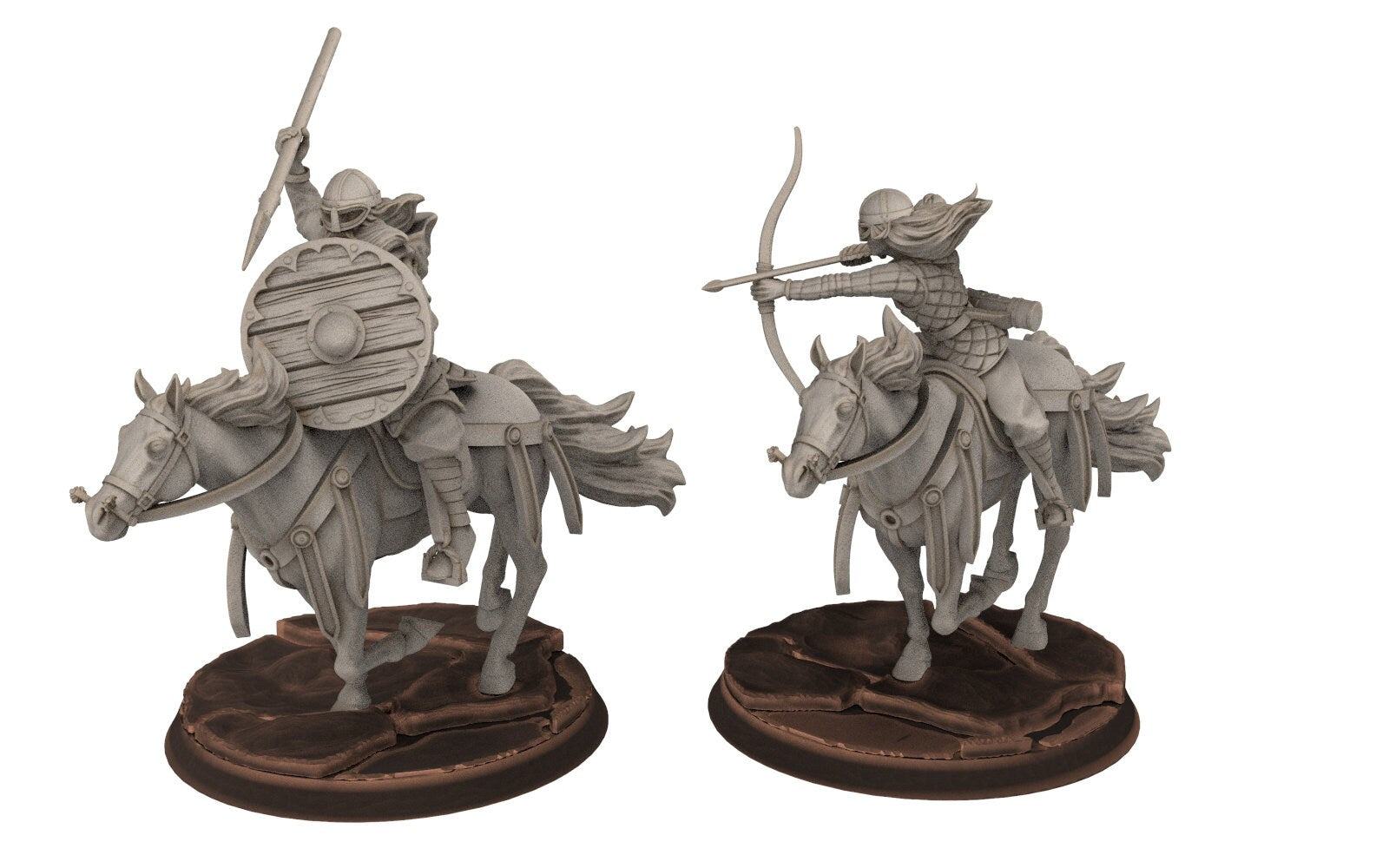 Rohan - Riders Scout infantry Avenger Cavalry, Knight of Rohan, the Horse-lords, rider of the mark, minis for wargame D&D, Lotr...