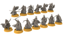 Charger l&#39;image dans la galerie, Rivandall - Bloody elves with sword and shield, Last Hight elves from the West, Middle rings Davales miniatures pour wargame D&amp;D, SDA...
