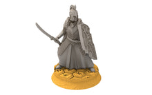 Charger l&#39;image dans la galerie, Rivandall - Bloody elves with sword and shield, Last Hight elves from the West, Middle rings Davales miniatures pour wargame D&amp;D, SDA...
