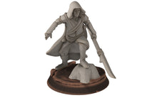 Load image into Gallery viewer, Rivandall - Bloody Elven Exiled wanderers, Last Hight elves from the West, Middle rings Davales miniatures pour wargame D&amp;D, SDA...
