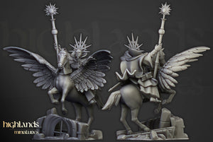 Imperial Fantasy - High Wizard on Pegasus, Imperial troops