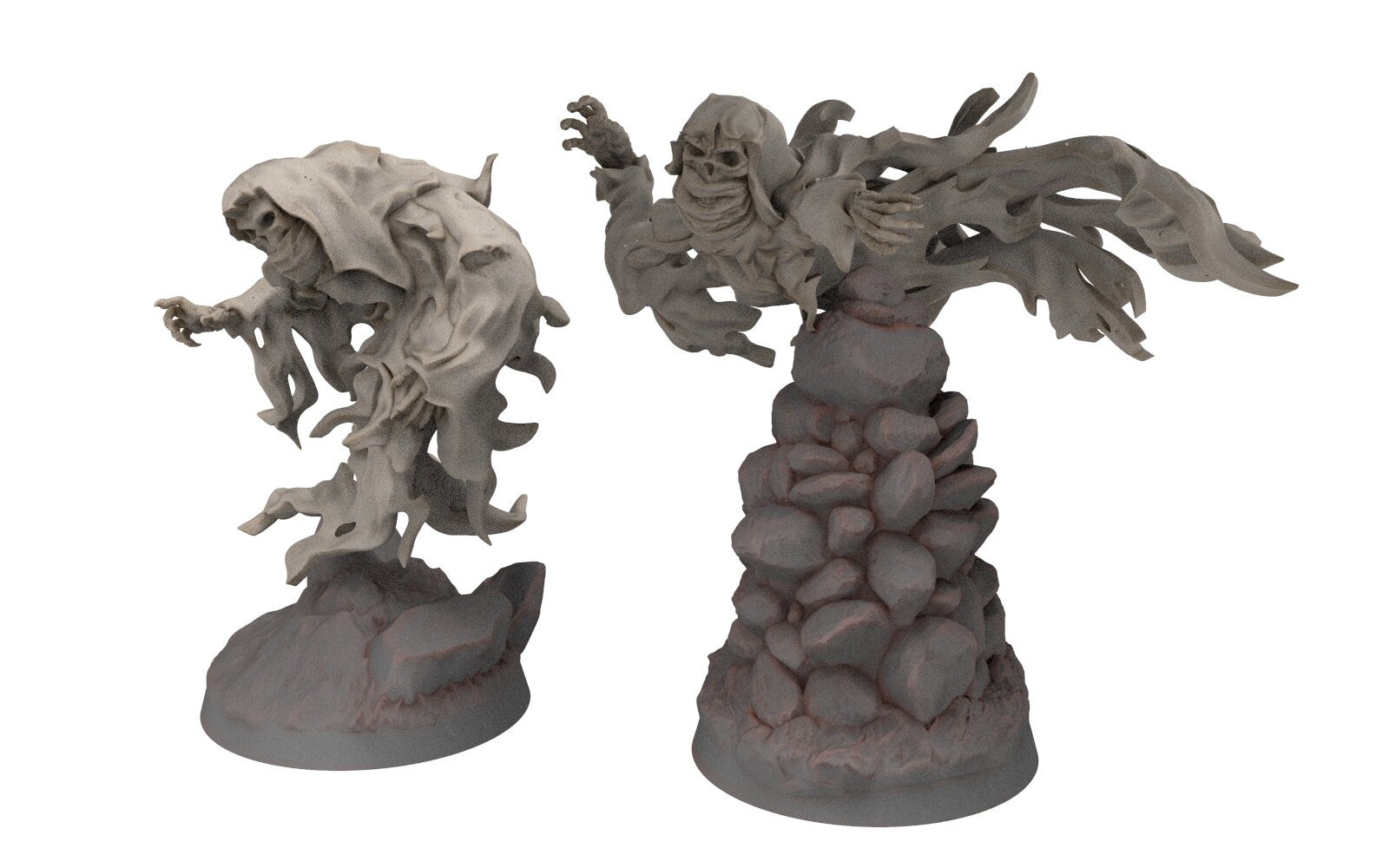 Undead Ghosts - specters of the tombs, galgals of the shire, Ghosts of the old world miniatures for wargame D&D, Lotr...