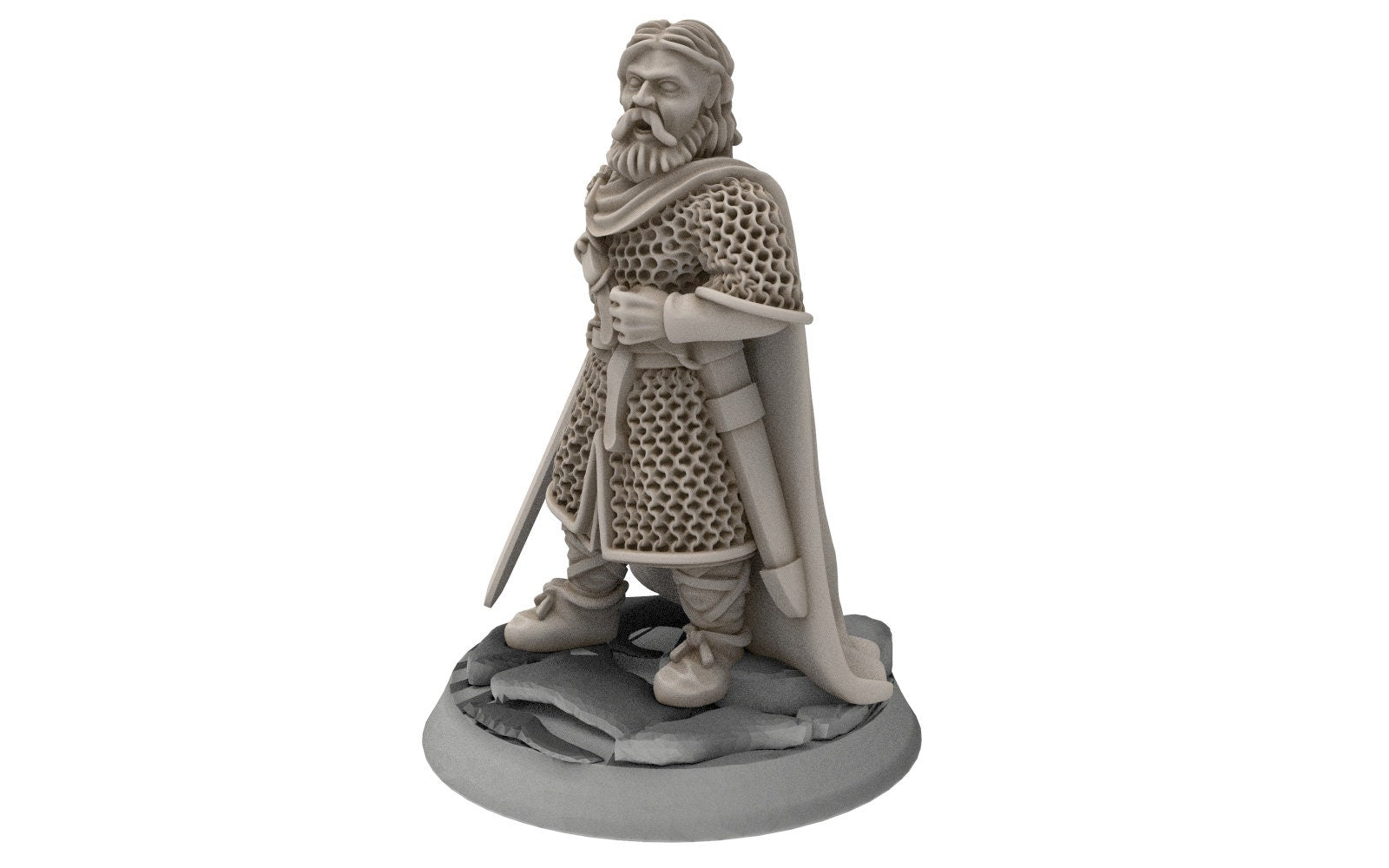 Rohan - King guards Huscarls Captain, Knight of Rohan, the Horse-lords, rider of the mark, minis for wargame D&D, Lotr...