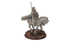 Load image into Gallery viewer, Rohan - Riders militia levee Cavalry, Knight of Rohan, the Horse-lords, rider of the mark, minis for wargame D&amp;D, Lotr...
