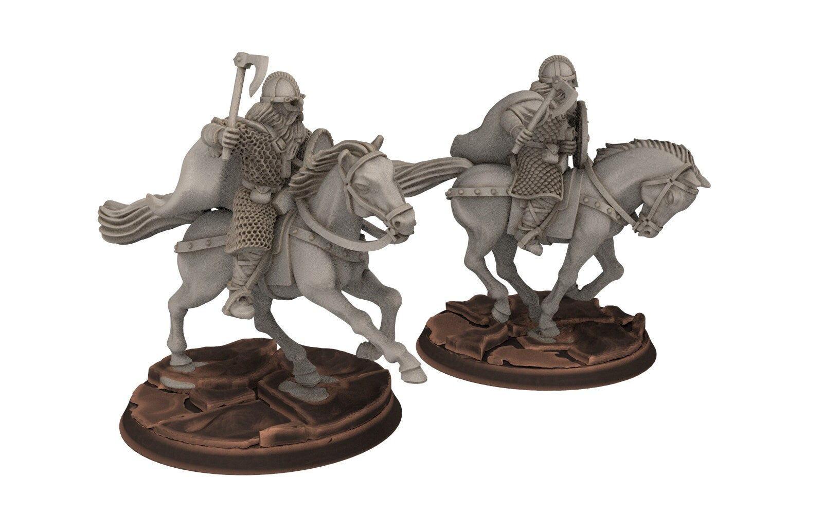 Rohan - Riders militia levee Cavalry, Knight of Rohan, the Horse-lords, rider of the mark, minis for wargame D&D, Lotr...