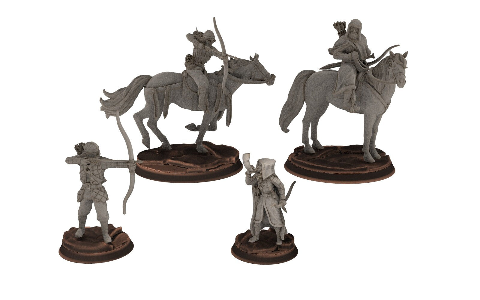 Rohan - Riders Scout infantry Marksman Cavalry, Knight of Rohan, the Horse-lords, rider of the mark, minis for wargame D&D, Lotr...