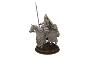 Rohan - King guards Huscarl Mounted + foot Bodyguard, Knight of Rohan, the Horse-lords, rider of the mark, minis for wargame D&D, Lotr...