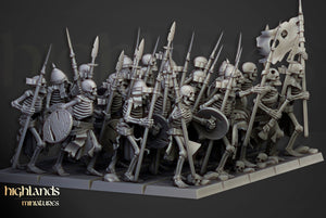Undead - Skeleton Warrios with Spears