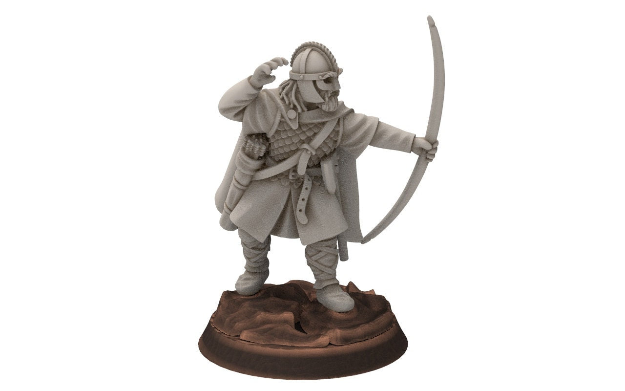 Rohan - Hengstland archers, marksman Knight of Rohan, the Horse-lords, rider of the mark, minis for wargame D&D, Lotr...