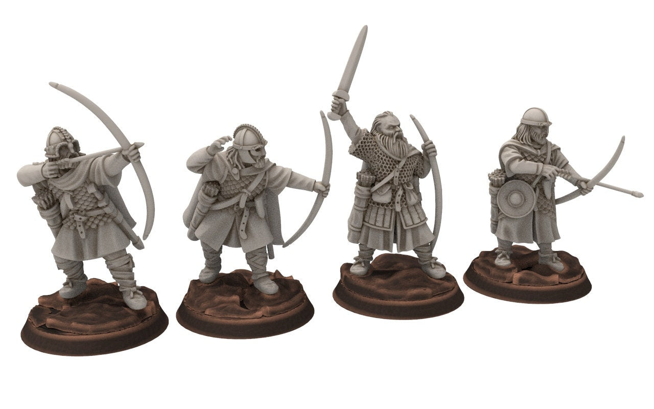 Rohan - Hengstland archers, marksman Knight of Rohan, the Horse-lords, rider of the mark, minis for wargame D&D, Lotr...