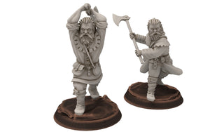 Ruffians - Lumberjacks infantry, Thief of the woods warband, scouring Middle rings miniatures for wargame D&D, Lotr... Medbury miniatures