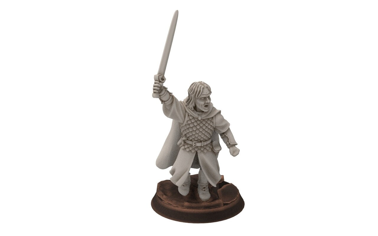 Ornor - Earnsterra King Rangers of the North, Protectors of the Shire, Dune Din, Merbury, Bowmen, Scouts miniatures for wargame D&D, Lotr...