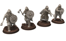 Charger l&#39;image dans la galerie, Wildmen - Wildmen heavy infantry with shields, Dun warriors warband, Middle rings miniatures for wargame D&amp;D, Lotr... Medbury miniatures
