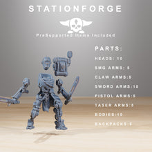 Charger l&#39;image dans la galerie, Scavenger - Junkbots, mechanized infantry, post apocalyptic empire, usable for tabletop wargame.
