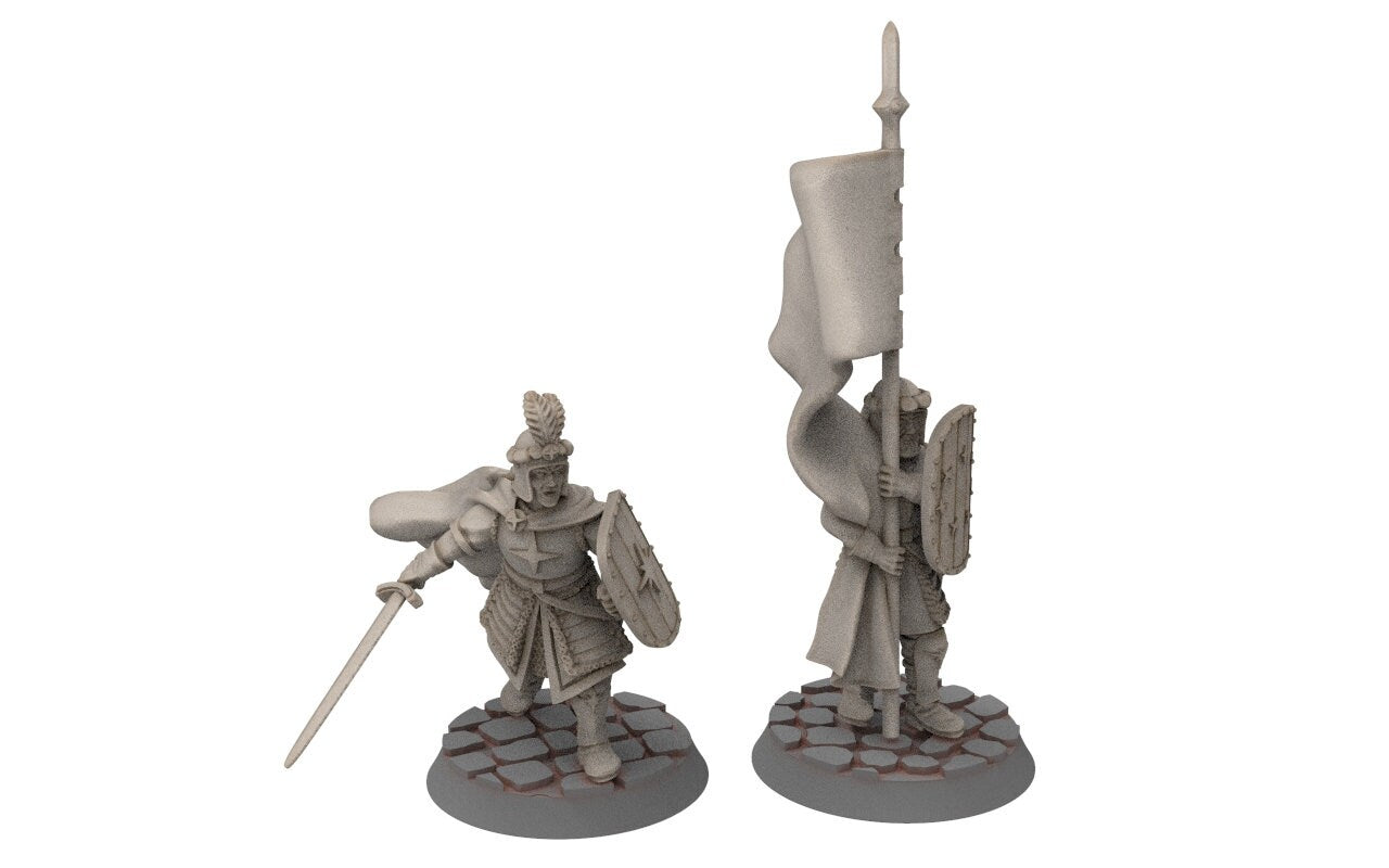 Ornor - spearmen of the Lost Kingdom of the North, Dune Din, Misty Mountains, miniatures for wargame D&D, Lotr...