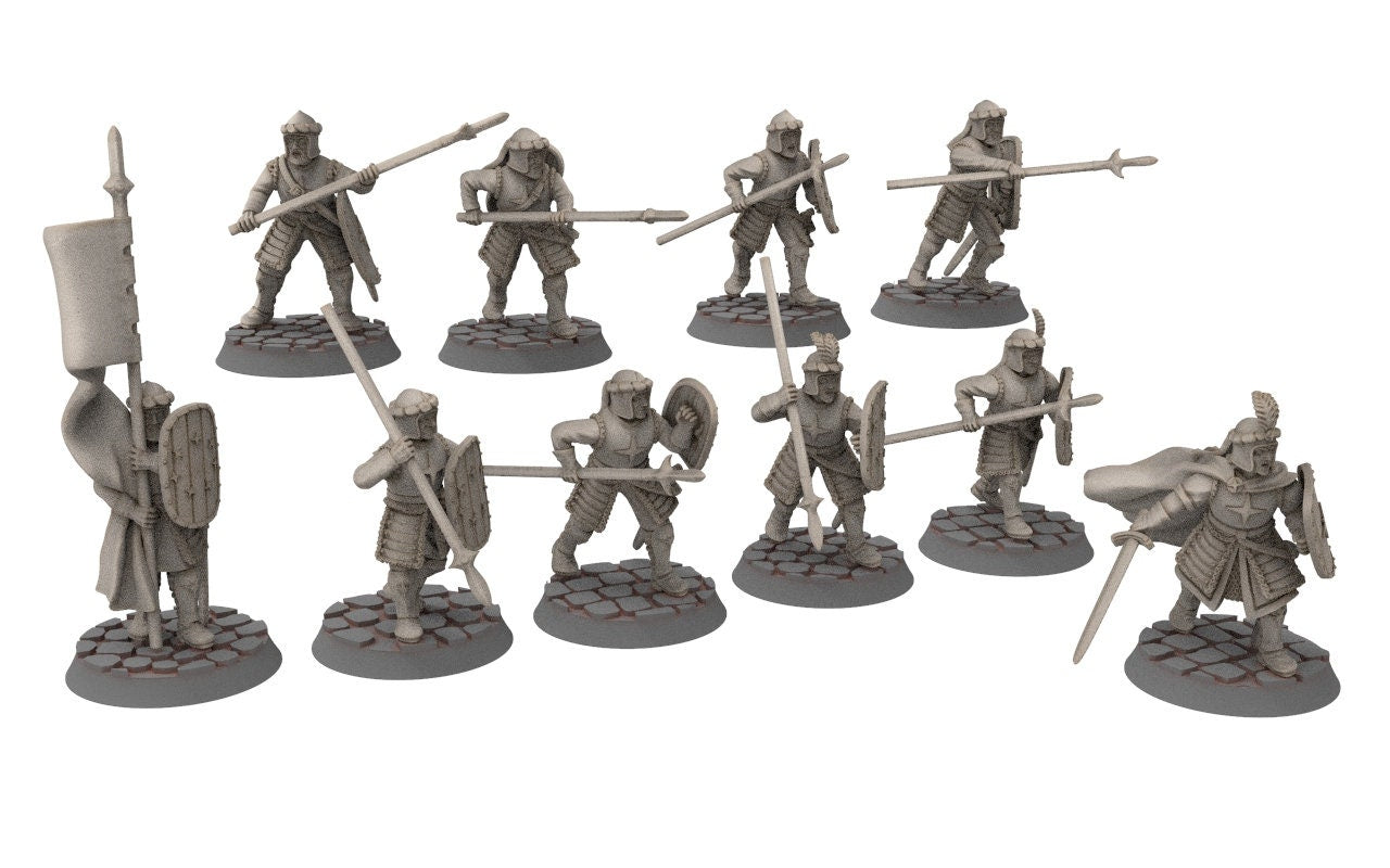 Ornor - Captain of the Lost Kingdom of the North, Dune Din, Misty Mountains, miniatures for wargame D&D, Lotr...