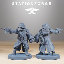 Charger l&#39;image dans la galerie, GrimGuard - Acolytes, mechanized infantry, post apocalyptic empire, usable for tabletop wargame.
