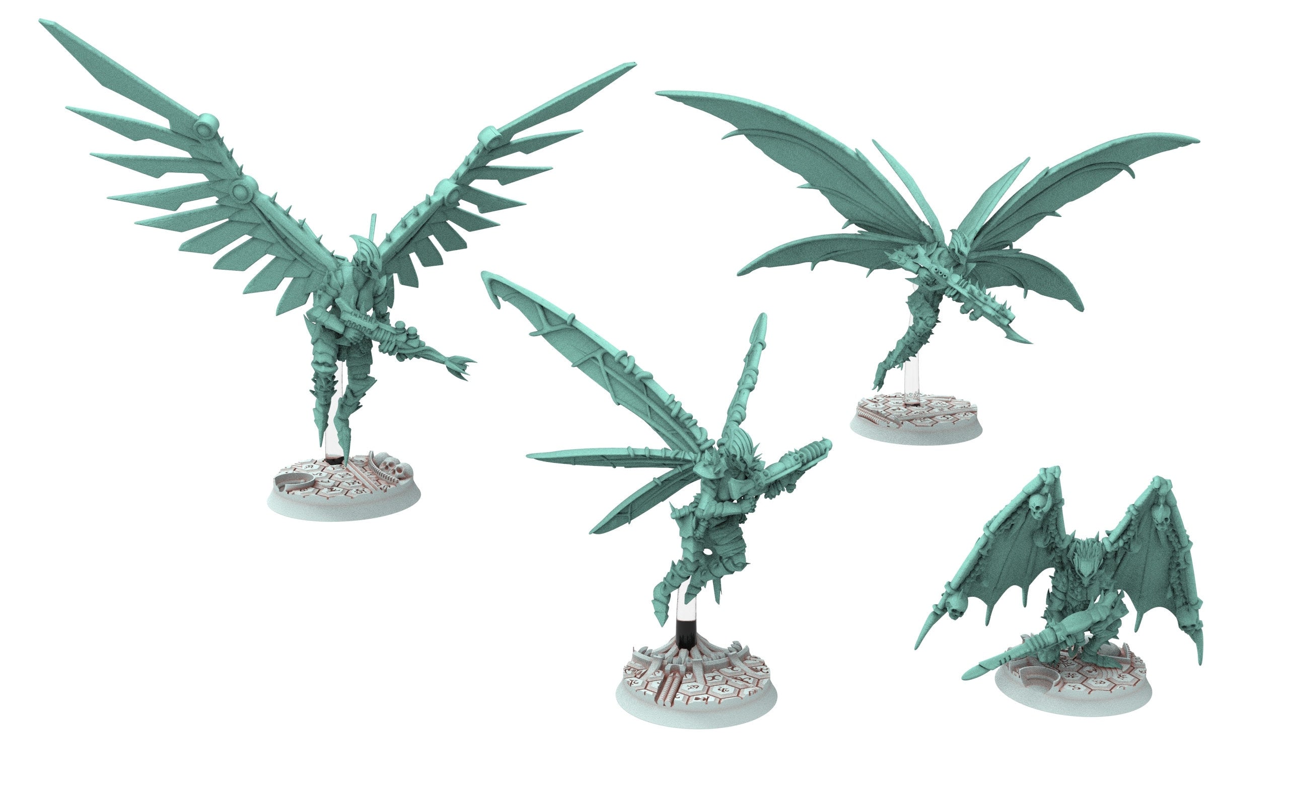 Dark city - Flying Cursed Scout warriors with wide range of heavy weapons Dark eldar drow