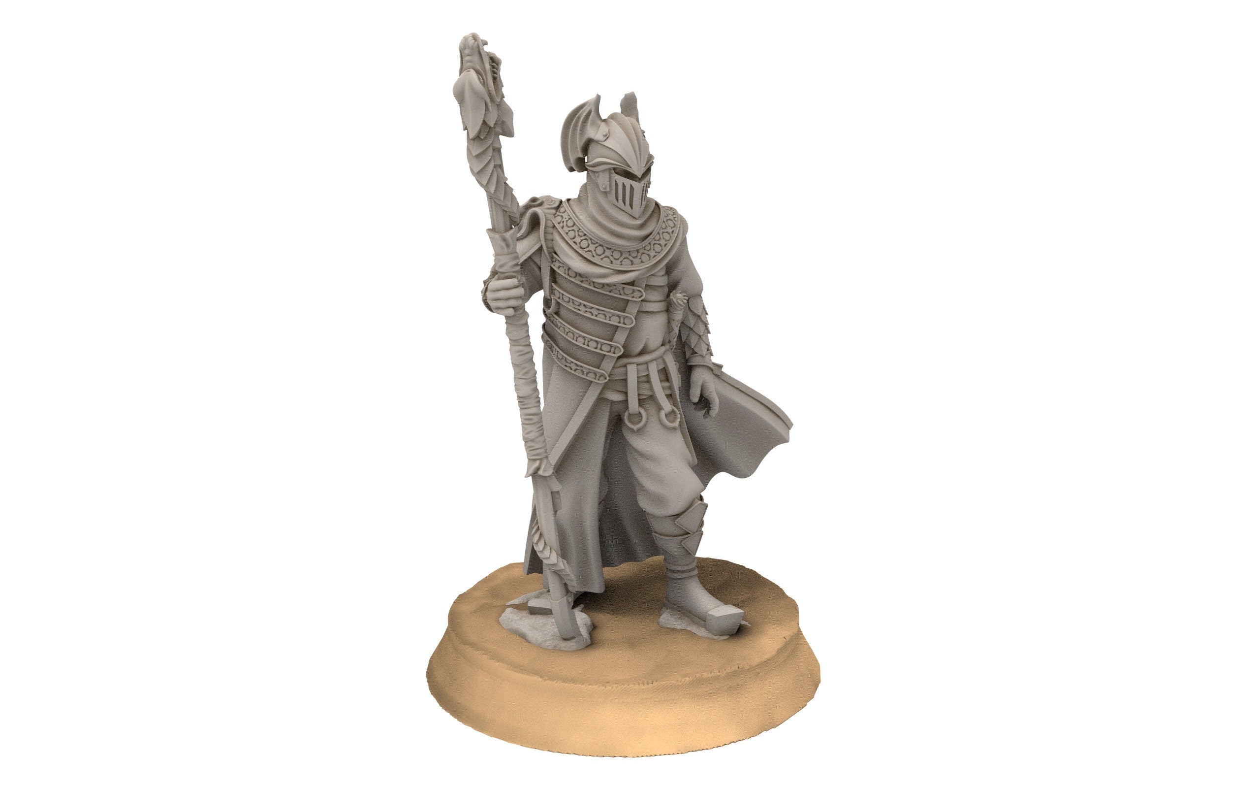 Easterling - Eastern Guard Battle Priest, dark lords humans, Kandahar, Khwarezm, oriental, Rhur, Davale miniatures wargame D&D, Lotr...