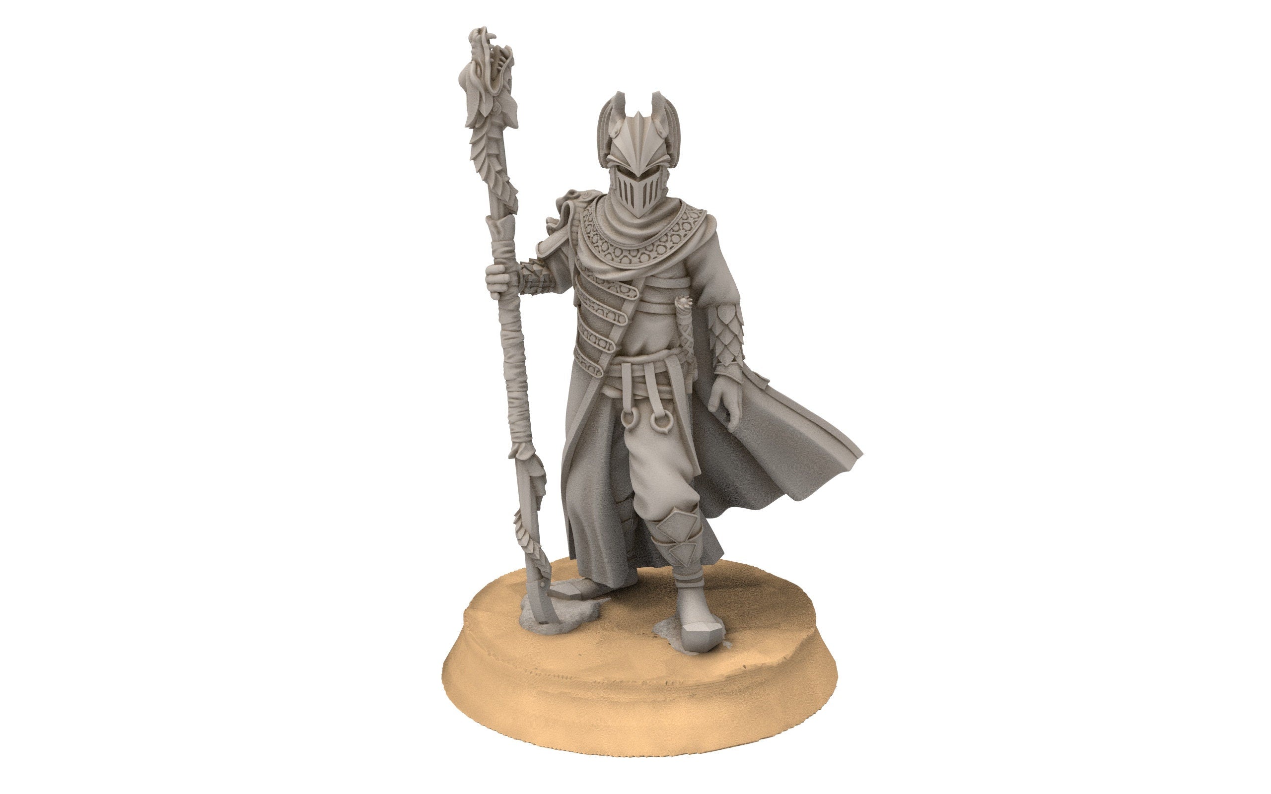 Easterling - Eastern Guard Battle Priest, dark lords humans, Kandahar, Khwarezm, oriental, Rhur, Davale miniatures wargame D&D, Lotr...