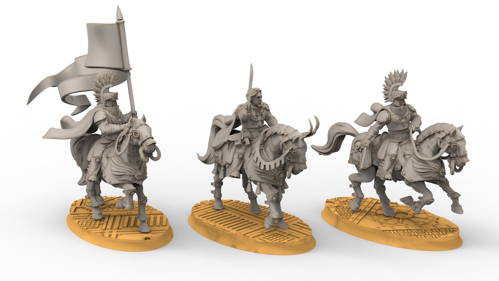 Grimguard - Honor Guard, empire post apocalyptique, utilisable pour tabletop wargame.