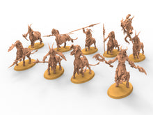 Load image into Gallery viewer, Beastmen - Centaurs with Spears Beastmen warriors of Chaos
