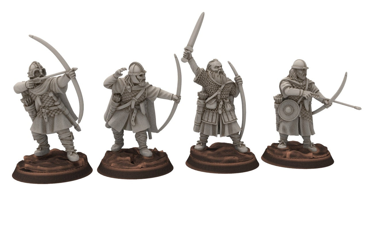 Rohan - Hengstland archers, marksman Knight of Rohan, the Horse-lords, rider of the mark, minis for wargame D&D, Lotr...