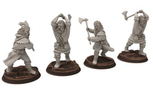 Charger l&#39;image dans la galerie, Ruffians - Lumberjacks infantry, Thief of the woods warband, scouring Middle rings miniatures for wargame D&amp;D, Lotr... Medbury miniatures
