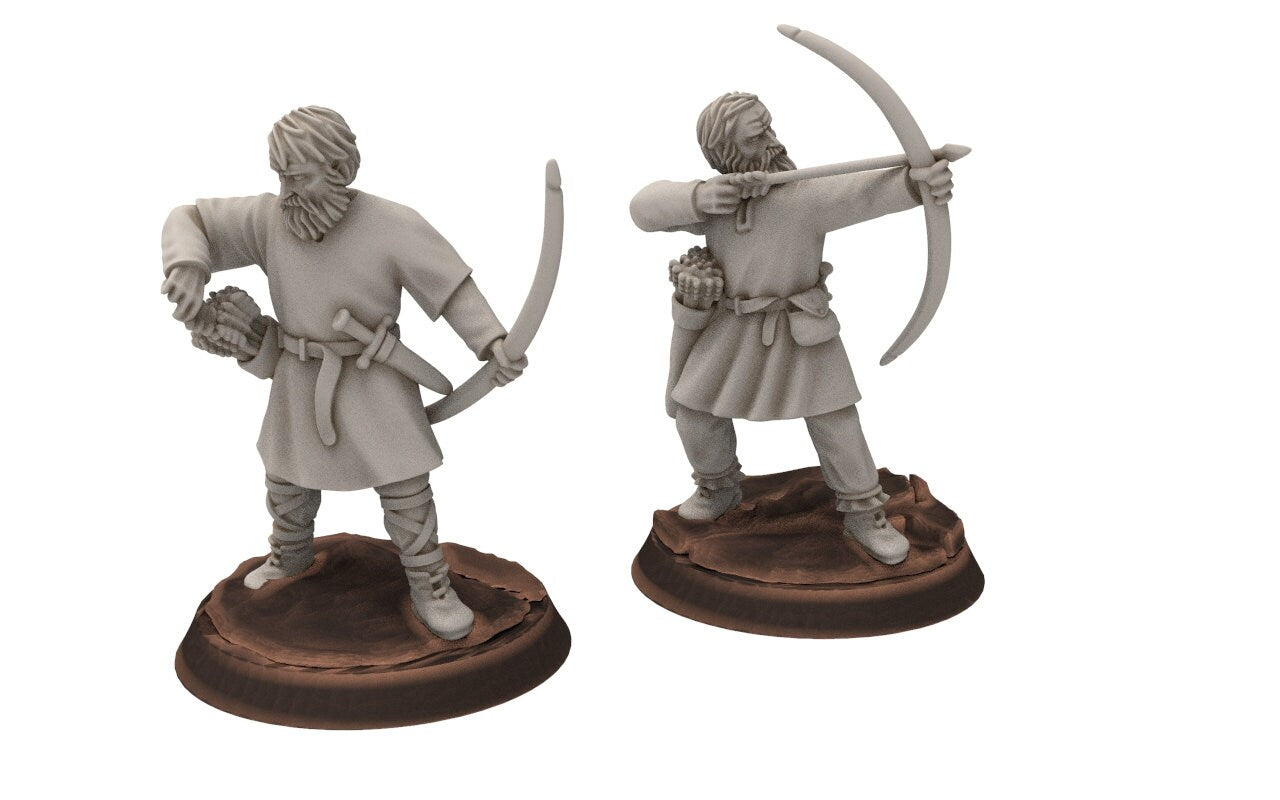 Ruffians - Wanderers infantry, Thief of the woods warband, scouring Middle rings miniatures for wargame D&D, Lotr... Medbury miniatures