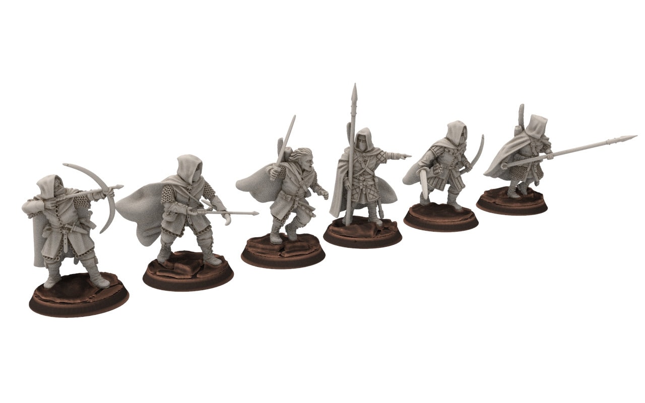 Lotr Ranger Types Ornor - Rangers Army bundle of the North - Medbury Miniatures