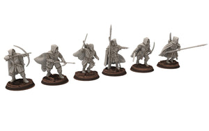 Ornor - Armored Rangers of the North, Protectors of the Shire, Dune Din, Merbury, Bowmen, Scouts miniatures for wargame D&D, Lotr...