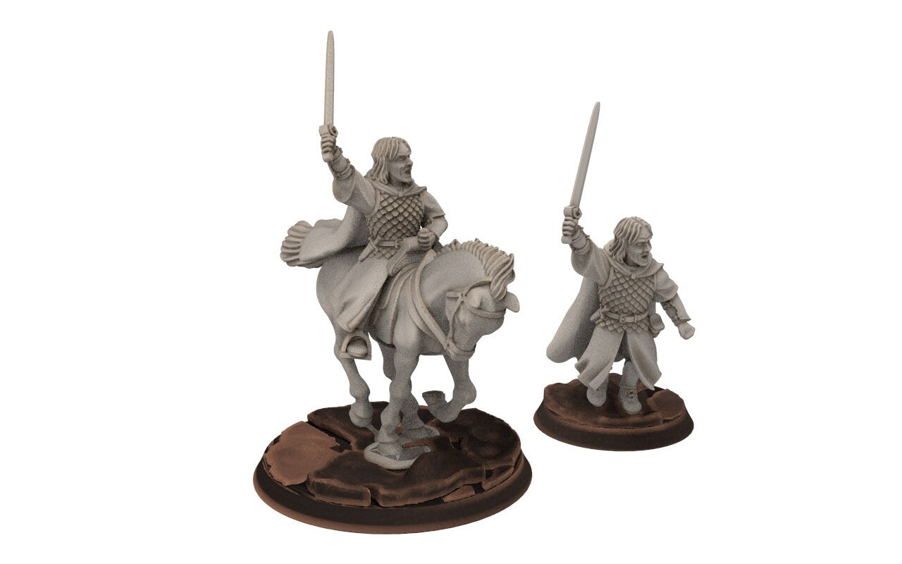 Ornor - Earnsterra King Rangers of the North, Protectors of the Shire, Dune Din, Merbury, Bowmen, Scouts miniatures for wargame D&D, Lotr...