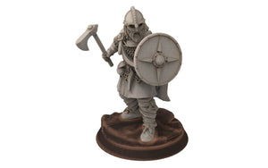Wildmen - Wildmen heavy infantry with shields, Dun warriors warband, Middle rings miniatures for wargame D&D, Lotr... Medbury miniatures