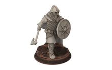 Charger l&#39;image dans la galerie, Wildmen - Wildmen heavy infantry with shields, Dun warriors warband, Middle rings miniatures for wargame D&amp;D, Lotr... Medbury miniatures
