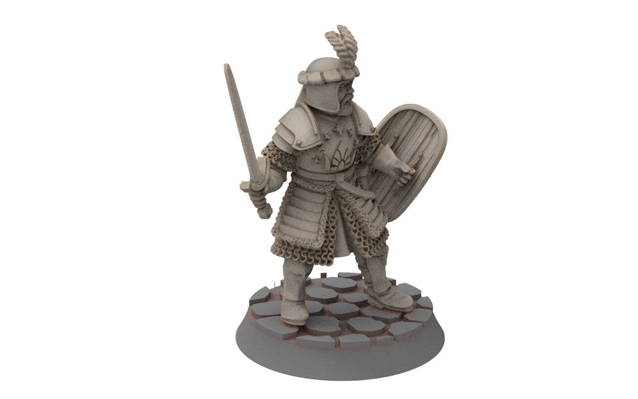 Ornor - General of the Lost Kingdom of the North, Dune Din, Misty Mountains, miniatures for wargame D&D, Lotr...