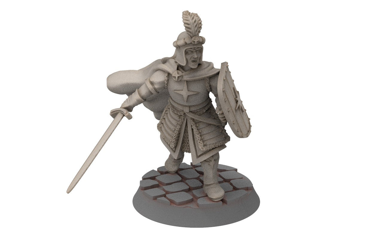 Ornor - Captain of the Lost Kingdom of the North, Dune Din, Misty Mountains, miniatures for wargame D&D, Lotr...