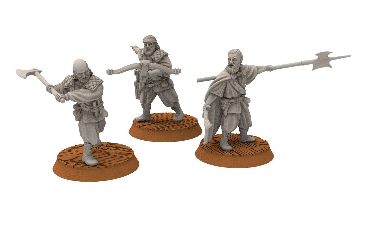 Corsairs - Pirate Army, immortals fell dark humans, port corsairs Harad Bedouin Arabs Sarazins miniatures for wargame D&D, Lotr...